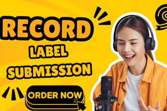 do record label submission to 900 top active record labels to get signed