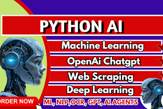 do python ai, ai automation bot, chatbot, web scraper, ml, llm, ghl, ocr, api