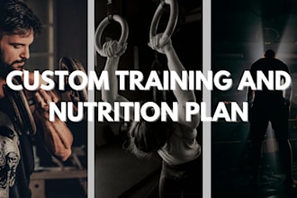 create an individual training and meal plan for you