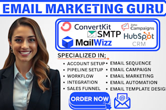 do mailwizz smpt convertkit email template zoho campaign hubspot crm automation