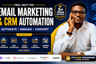 setup fluent crm convertkit sendpulse email campaign hubspot zapier automation
