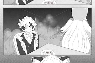 draw amazing comic or manga page for you with my style