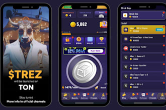build telegram mini app hamster kombat blum dogs tapswap memefi clone on ton