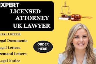 draft  powerful legal demand letter, legal notice, cease and desist, UK lawyer