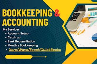 setup and do accounting and bookkeeping in quickbooks online