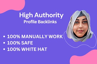 manually creating high quality  profile backlinks