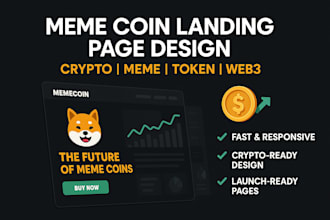 design meme coin landing page meme coin website crypto website meme website