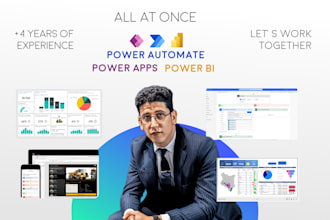 develop power automate, power apps, and power bi projects