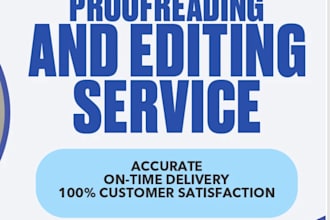do proofreading and meticulous editing n