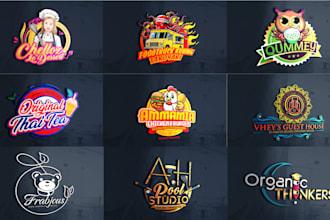 design creative and funky logo for your brand