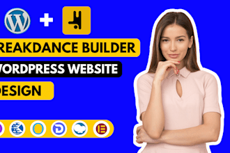 setup wordpress website with bricks elementor divi website breakdance builder