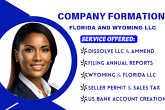 do US llc company formation in wyoming and florida, llc amendment, apply ein
