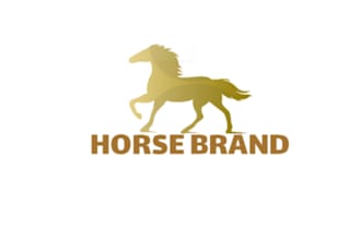 horse logo runs fast