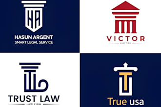 make a professional modern law firm, lawyer, attorney and law logo design
