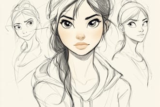 sketch your cartoon character idea and bring it to life