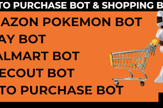 make auto purchase bot, pokemon bot, pokemon card bot, auto buying bot, shop bot