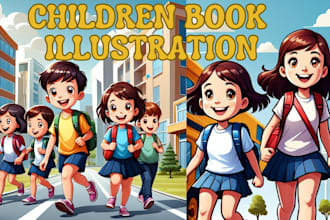 design children book illustrations story books and covers, connect the dot