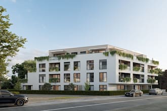 render architectural exterior of your home, commercial building, apartment