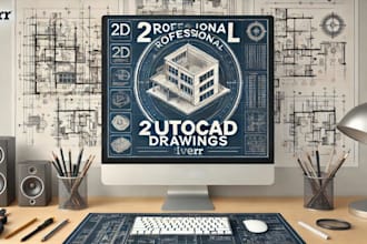 create professional autocad drawing, floor plans,2d drafting