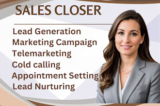 be sales closer virtual assistant online sales representative lead generation
