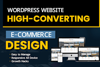 create a responsive ecommerce website and online store