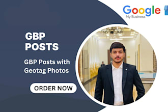 create gbp posts and gmb posts with geotag photos with content