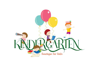make modern child care, day care, school, kids logo and any graphics design