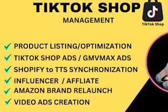 set up tiktok shop, manage tiktok shop affiliate marketing, tiktok ads