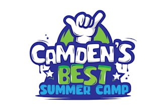 design camden best summer camp logo