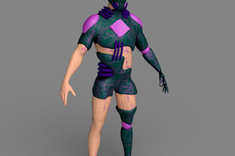 optimize 3d game character, nsfw, 4k texture, retopology, ue5 rig, gmod, uv map