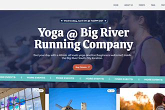 design yoga website, gym website, coach website, fitness website or trainer site