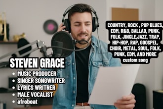 sing rnb soul pop ballad singer metal singer rap lyrics writer male rock singer