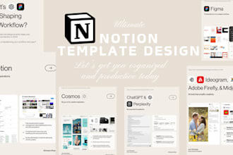 build a responsive custom notion template for you