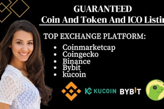 successful fast track list your token or coin on coinmarketcap coingecko binance