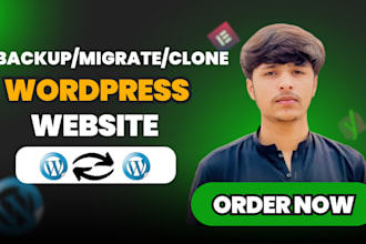 backup wordpress, clone and migrate in 1 hour