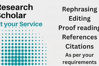 proofread conference, thesis, journal article, or scientific paper