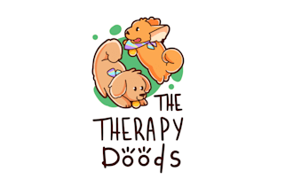 design cute therapy dogs logo