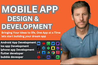 do mobile app development ios android app using flutterflow flutter bubble