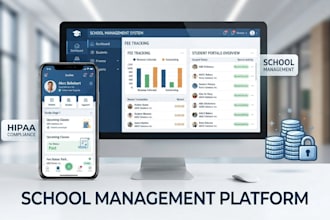build a custom school management system with fee tracking and student portals