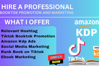 viral and rank booktok video amazon kdp tiktok booktok promotion ebook marketing