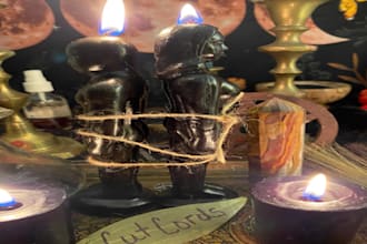 cast cord cutting ritual spell to release negative energy with spiritual healing