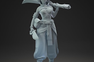 sculpt 3d action figure 3d head bust,tabletop,3d printable model,ztl base relief