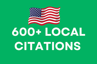 create 600 usa local citations for gmb local seo ranking