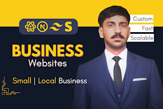 build small business website, local business website, custom website, front end