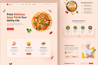 build food website restaurant website catering website bakery ecommerce website