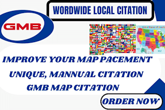 increase your business online visibility with my expert map listing citation