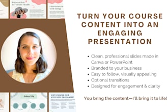 design an engaging presentation for your course or workshop content