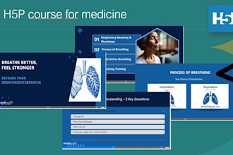 create  h5p interactive content solution delivery in  HTML