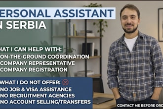 be your personal assistant in serbia