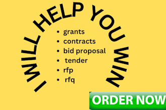 do grants, contracts, bid proposal  tender for rfp rfq